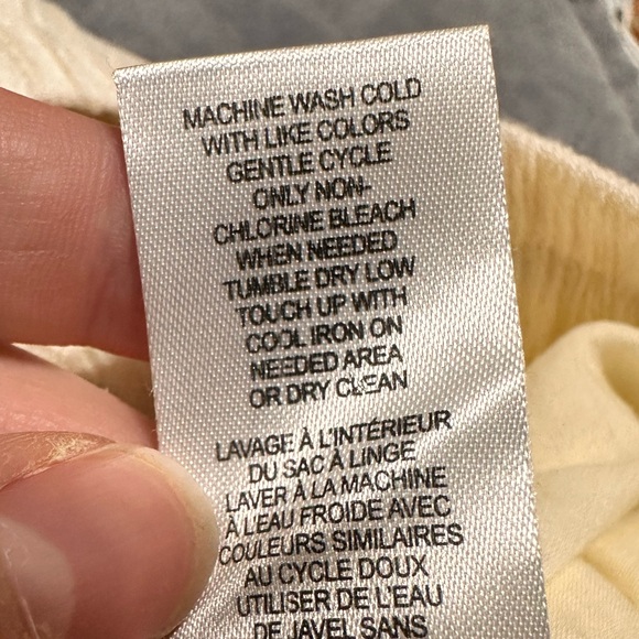 Elie Tahari Buttercream Embroidered Wide Leg Flowy Pants - Picture 6 of 9